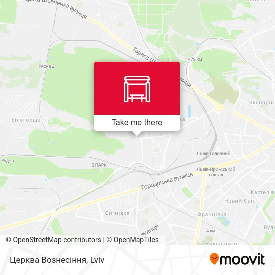 Карта Церква Вознесіння