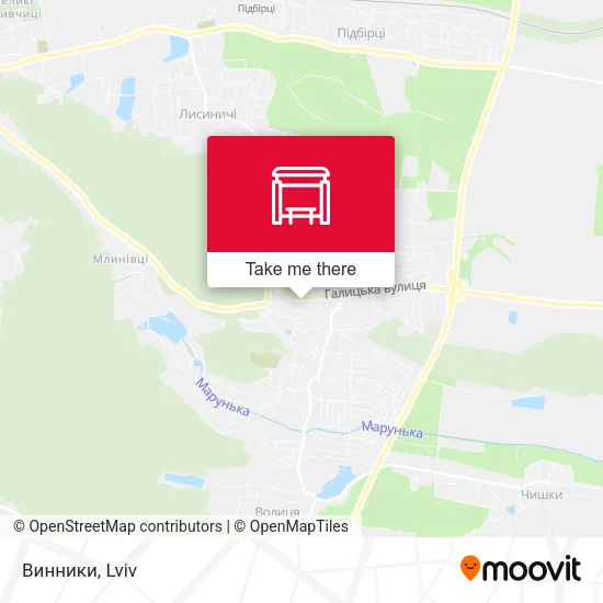 Карта Винники