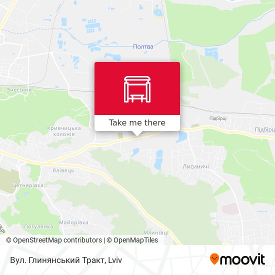 Вул. Глинянський Тракт map