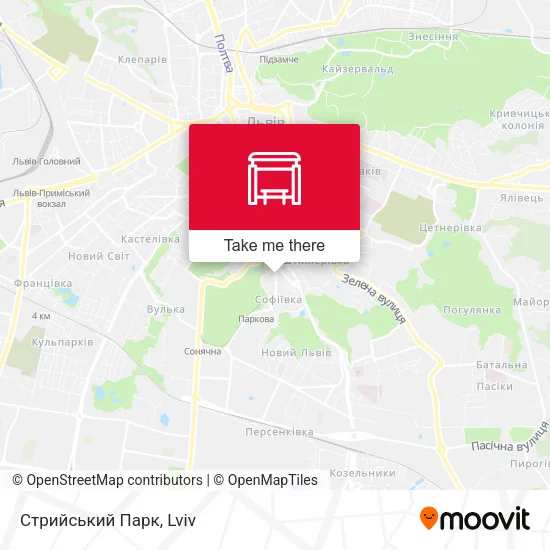Карта Стрийський Парк