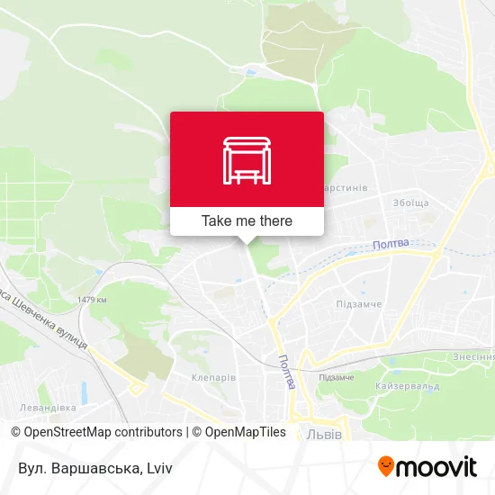 Карта Вул. Варшавська