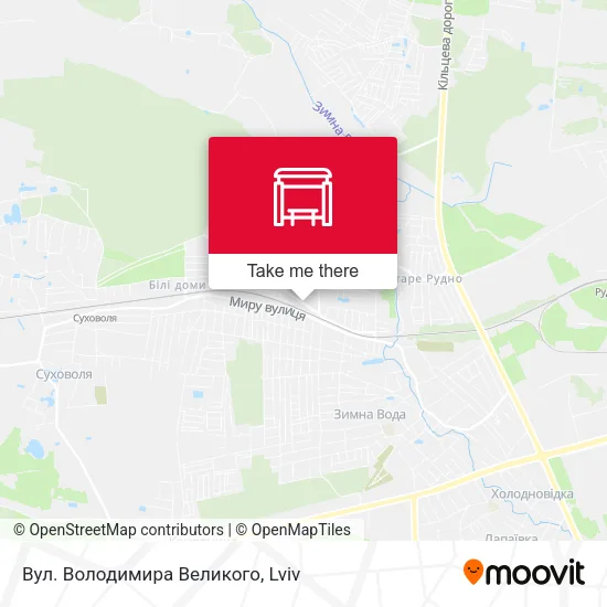 Карта Вул. Володимира Великого