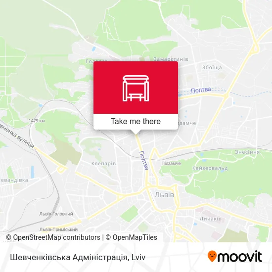 Карта Шевченківська Адміністрація