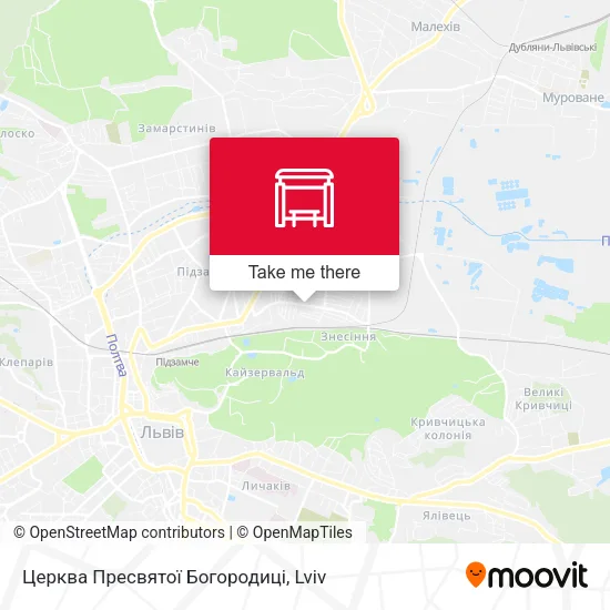 Карта Церква Пресвятої Богородиці