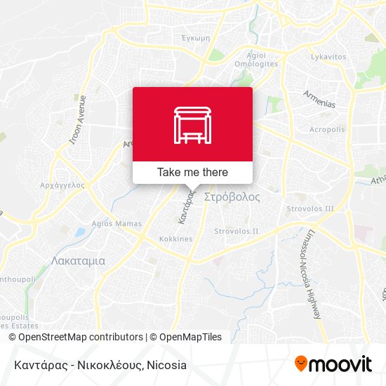 Καντάρας - Νικοκλέους map