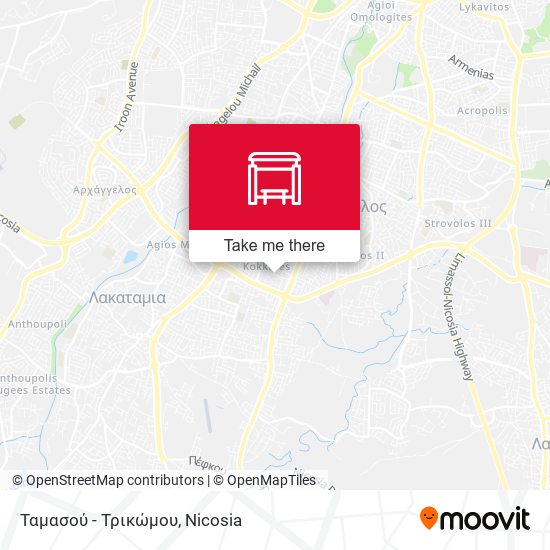 Ταμασού - Τρικώμου map