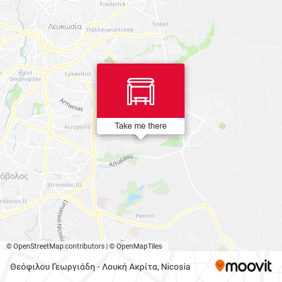 Θεόφιλου Γεωργιάδη - Λουκή Ακρίτα map