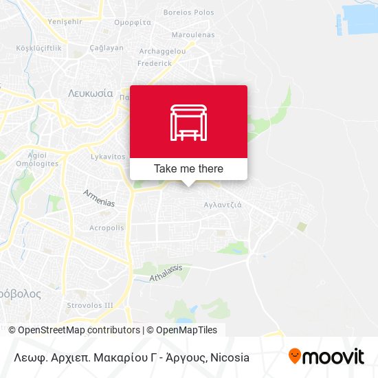 Λεωφ. Αρχιεπ. Μακαρίου Γ - Άργους map
