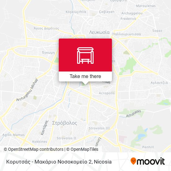 Κορυτσάς - Μακάριο Νοσοκομείο 2 map