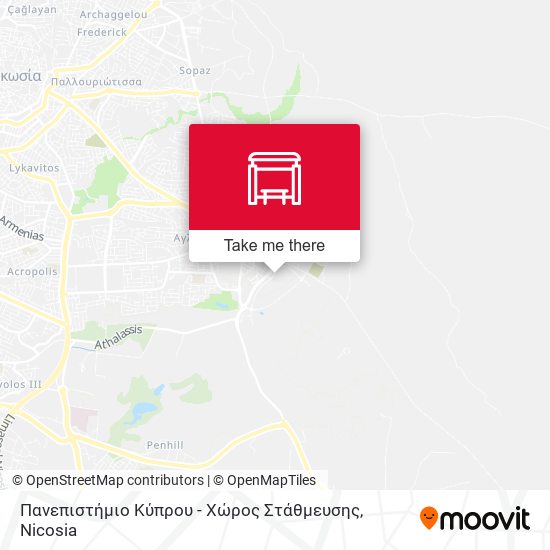 Πανεπιστήμιο Κύπρου - Χώρος Στάθμευσης map