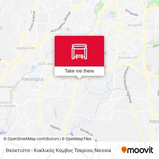 Θεόκτιστο - Κυκλικός Κόμβος Τσερίου map