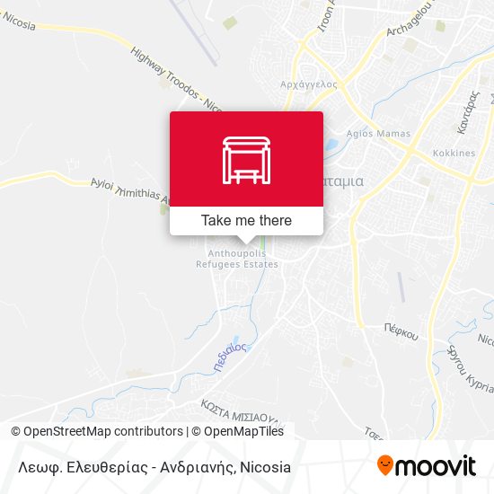Λεωφ. Ελευθερίας - Ανδριανής map