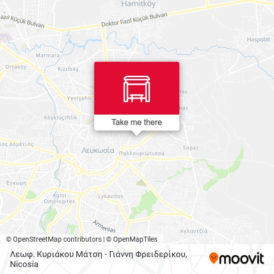 Λεωφ. Κυριάκου Μάτση - Γιάννη Φρειδερίκου map