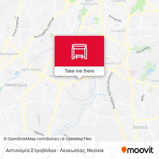 Αστυνομία Στροβόλου - Λευκωσίας map