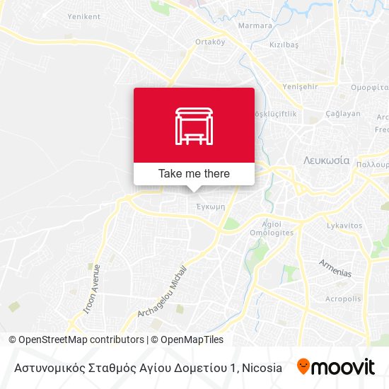 Αστυνομικός Σταθμός Αγίου Δομετίου 1 map