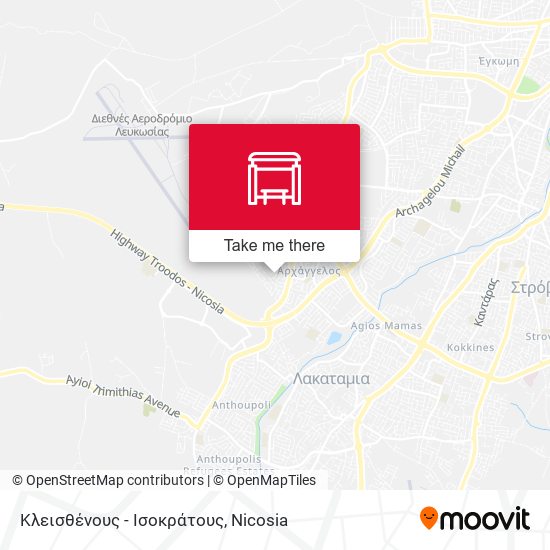 Κλεισθένους - Ισοκράτους map