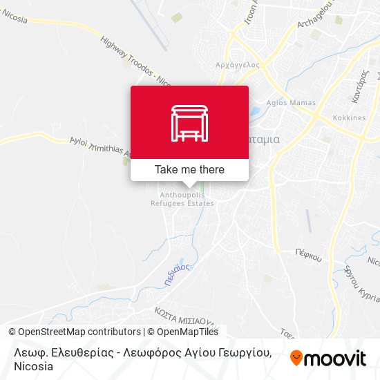 Λεωφ. Ελευθερίας - Λεωφόρος Αγίου Γεωργίου map
