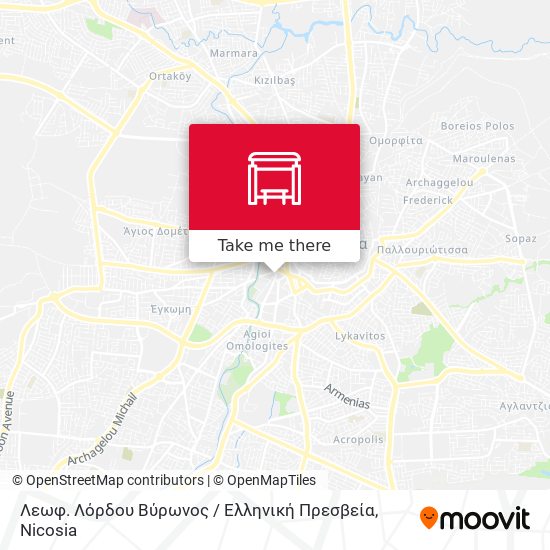 Λεωφ. Λόρδου Βύρωνος / Ελληνική Πρεσβεία map