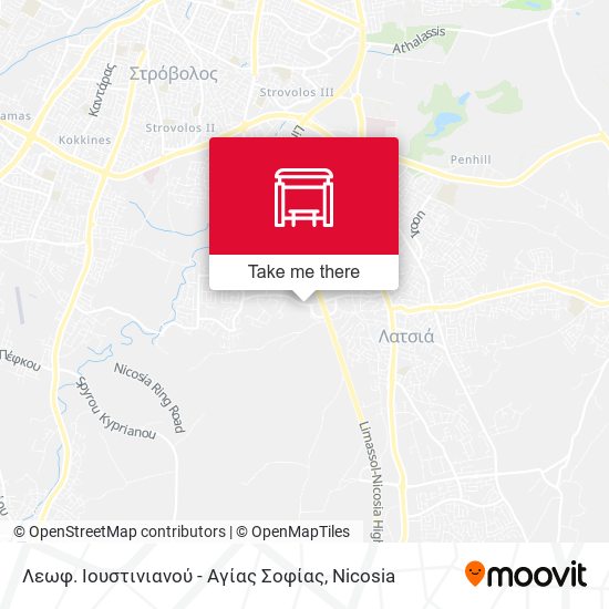 Λεωφ. Ιουστινιανού - Αγίας Σοφίας map