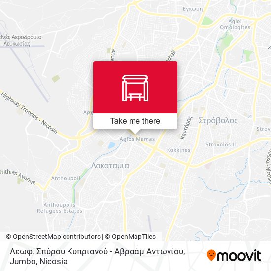 Λεωφ. Σπύρου Κυπριανού - Αβραάμ Αντωνίου, Jumbo map