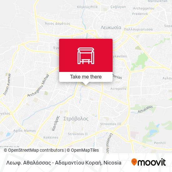 Λεωφ. Αθαλάσσας - Αδαμαντίου Κοραή map
