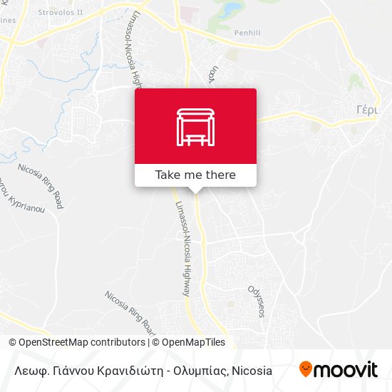 Λεωφ. Γιάννου Κρανιδιώτη - Ολυμπίας map