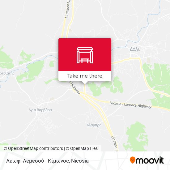 Λεωφ. Λεμεσού - Κίμωνος map