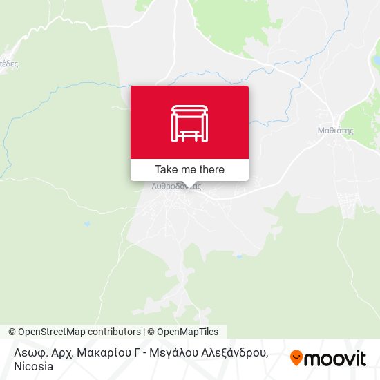 Λεωφ. Αρχ. Μακαρίου Γ - Μεγάλου Αλεξάνδρου map