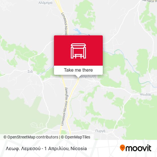 Λεωφ. Λεμεσού - 1 Απριλίου map