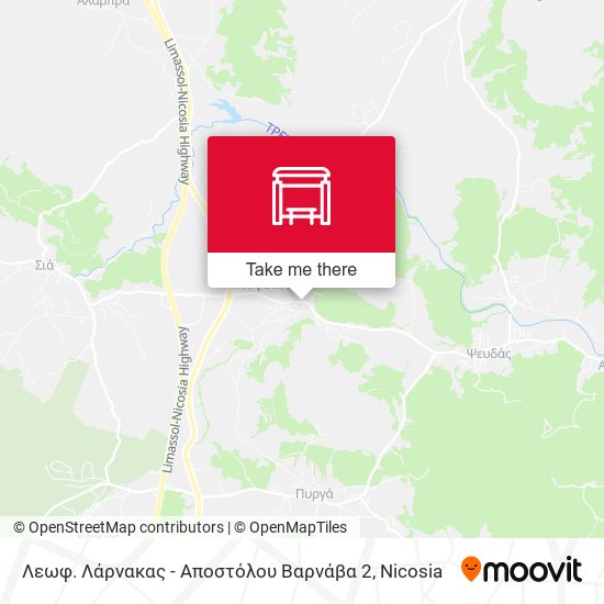 Λεωφ. Λάρνακας - Αποστόλου Βαρνάβα 2 map