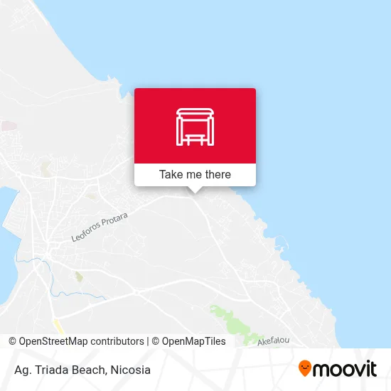 Ag. Triada Beach map