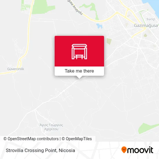 Strovilia Crossing Point map