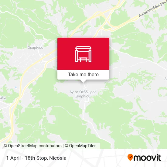 1 April - 18th Stop map