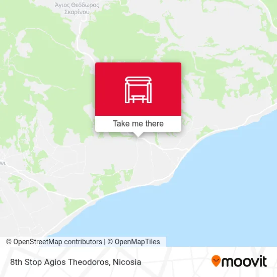 8th Stop Agios Theodoros map
