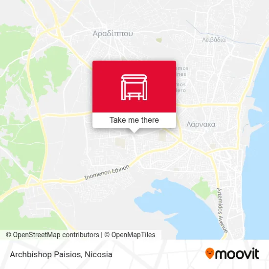 Archbishop Paisios map