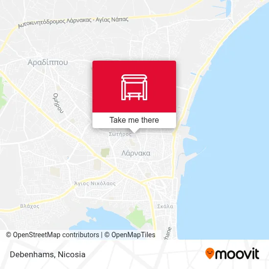 Debenhams map