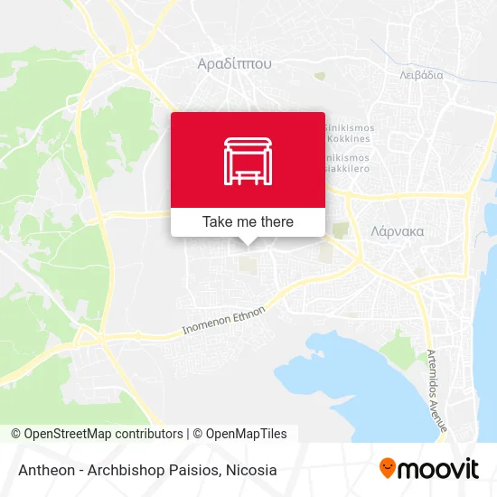 Antheon - Archbishop Paisios map