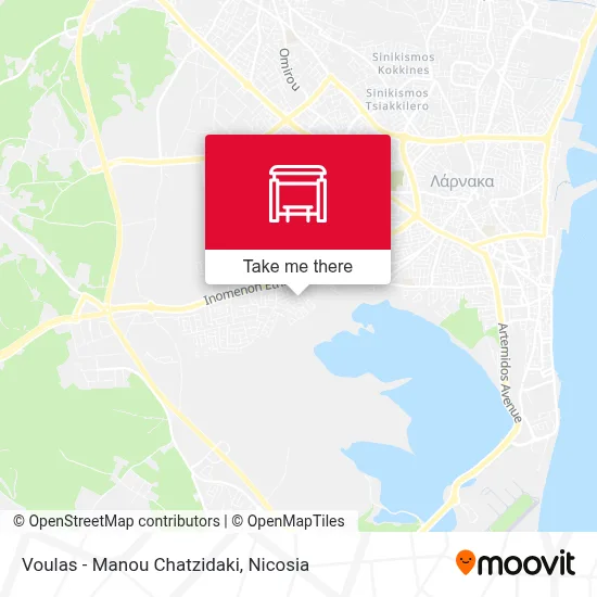 Voulas - Manou Chatzidaki map