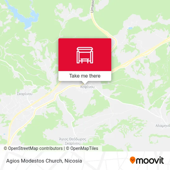 St. Modestos Church map