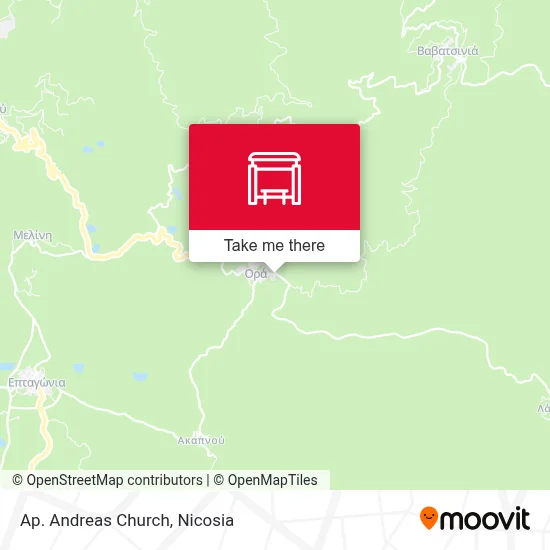 Ap. Andreas Church map