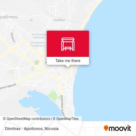 Dimitras - Apollonos map