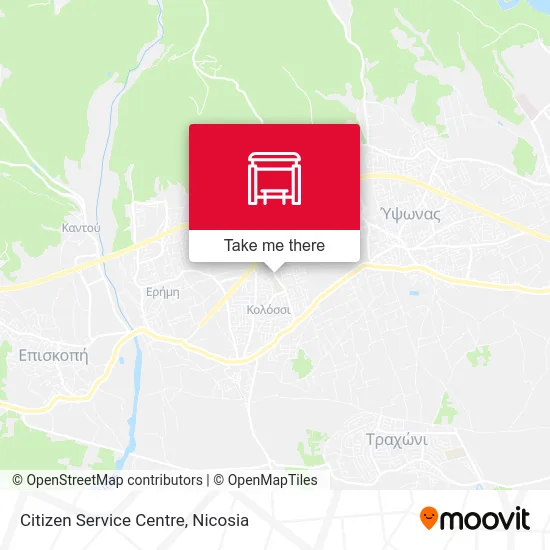 Citizen Service Centre map