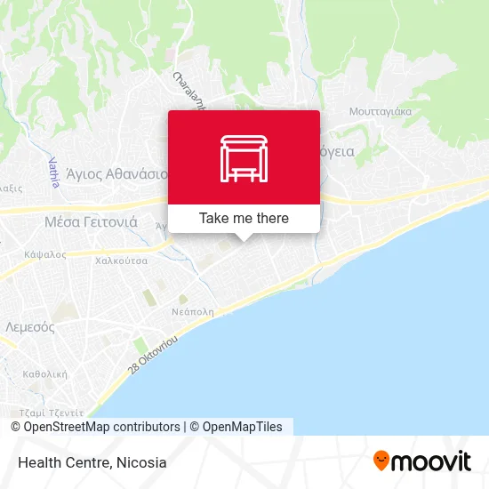 Health Centre map