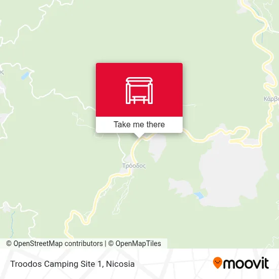 Troodos Camping Site 1 map