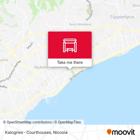 Kalogries - Courthouses map