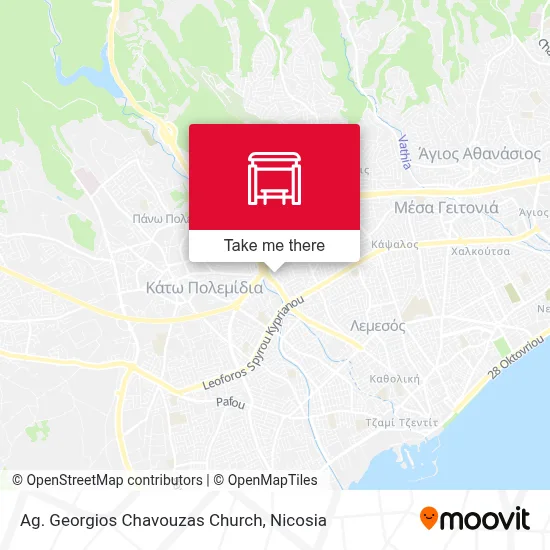 Ag. Georgios Chavouzas Church map