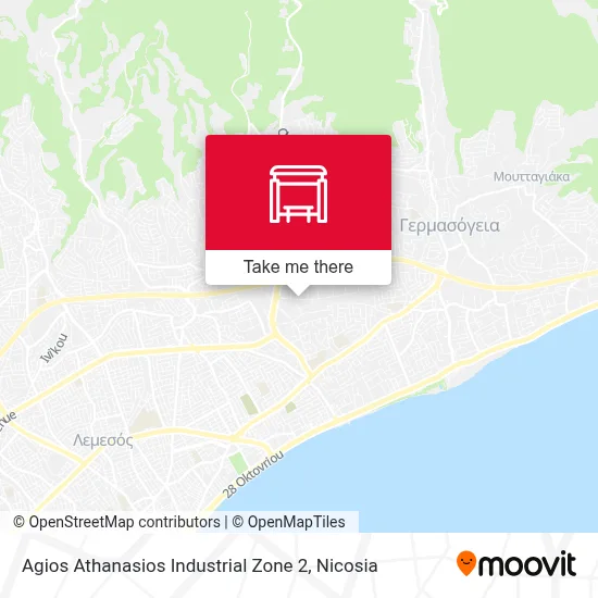Agios Athanasios Industrial Zone 2 map