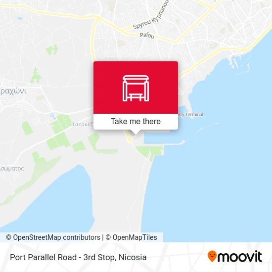 Port Parallel Road - 3rd Stop map