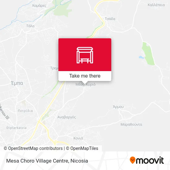 Mesa Choro Village Centre map