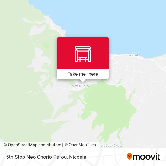 5th Stop Neo Chorio Pafos map